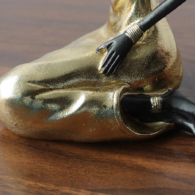 Resins Figure of African Black Woman Sculpture for Adding Cultural Touch to Interior