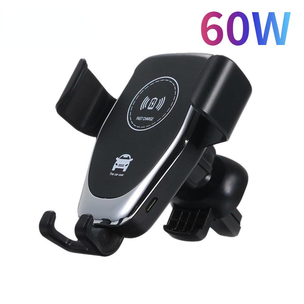 

60 Вт быстрое автомобильное беспроводное зарядное устройство для iPhone 14 13 12 11 Pro MAX Samsung S21 S20 S10 Xiaomi беспроводной зарядный автомобильный держатель для телефона