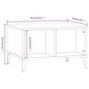 Black Coffee Table 60 x 50 x 36.5 cm Particleboard