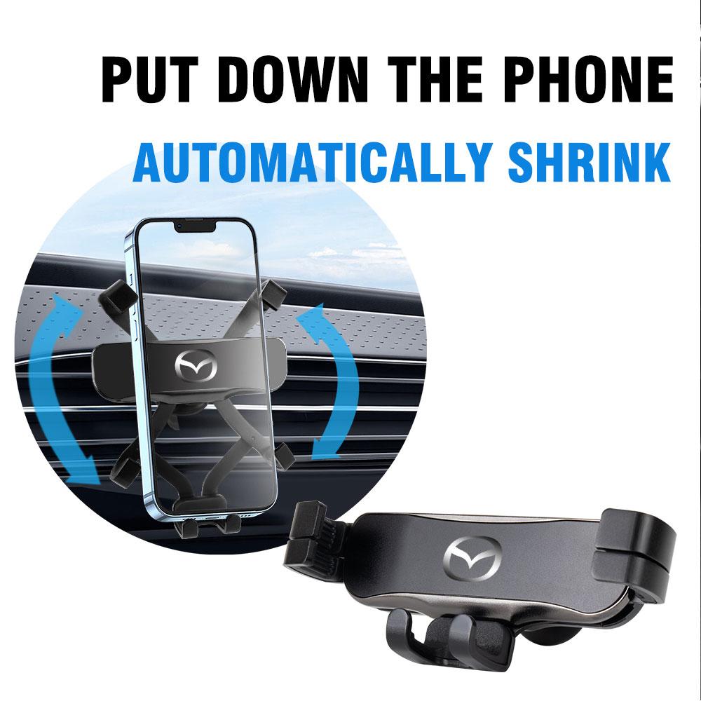 Gravity Car Phone Holder Car Badge Retractable Stand Air Vent Clip For Mazda 3 Axela CX4 CX8 2 3 6 CX-5 CX-3 CX3 CX9 CX7 Atenza