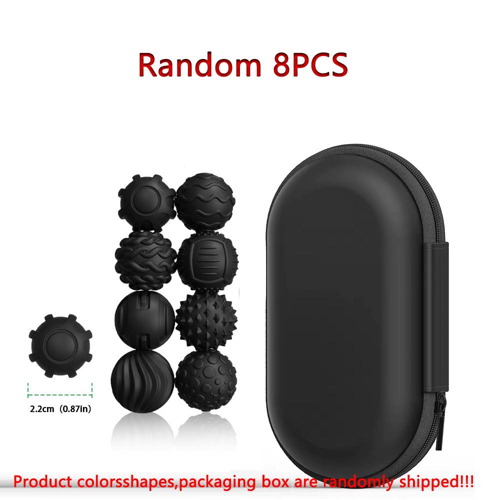 Silicone Magnetic Sensory Balls Fidget Toy Worry Autism Calming Fidgeting Kid Adults Anxiety Relief Stress Round Compression Bouncy Durable Elastic