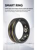 W8 Carbon Fiber Smart Ring: Sensorless Heart Rate, Blood Oxygen & Sleep Monitor, Waterproof Sports Wearable