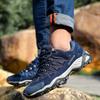 Neue Herren Freizeitschuhe Echtes Leder Outdoor Herrenschuhe Atmungsaktive Mesh Sneaker Rutschfeste Bequeme Wanderschuhe Größe 35-46