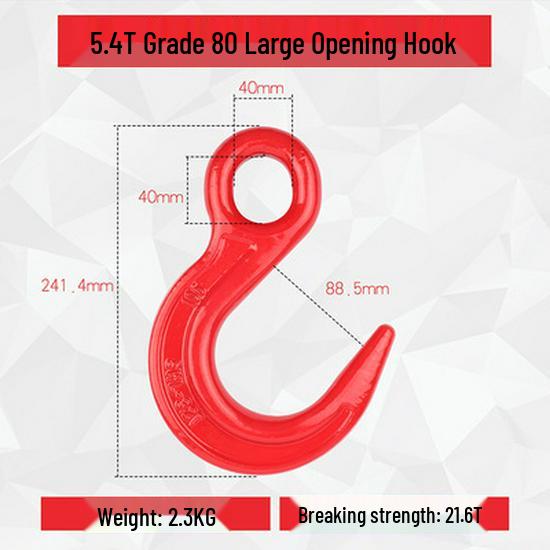 Universal Swivel Clevis Hook for Hoist Crane Rigging and Lifting
