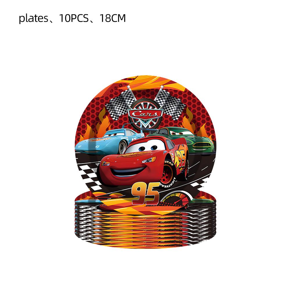 Decorazioni per Festa di Compleanno di Saetta McQueen Cars Bicchieri di Carta Piatti Bomboniere Sacchetti Regalo Souvenir Adesivi Braccialetti Portachiavi