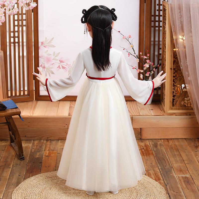 Dívka Hanfu starověký kostým děti Čínský styl holčičí šaty Tang šaty princezna sukně národní kroj děti