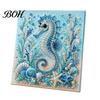 Warstwowe 3D Muszelki Rzemiosło Żółw Morski Ośmiornica DIY Zestaw do Malowania Perełkami, Motyw Oceaniczny Diamond Art Zestaw Projektów Anty-stresowych dla Dorosłych Początkujących,
