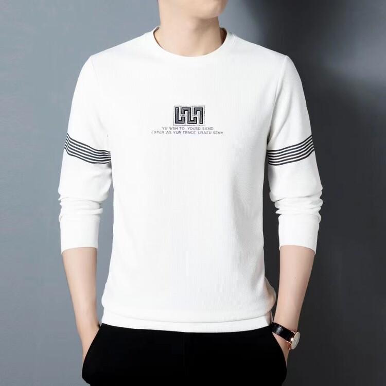 New Velvet and Thickened Autumn and Winter Versatile Long-sleeved Round Neck Casual Printed Sweatshirt