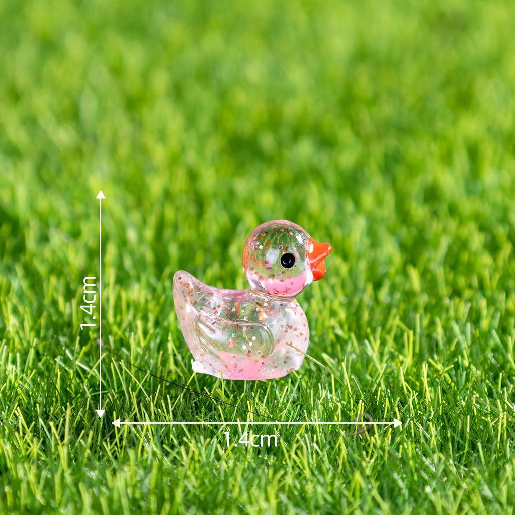 Pryskyřičná svítící kachna DIY komponenty pro šperky a vlasové doplňky