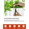 Large Indoor Potted Nandina Domestica Faux Plant - Luxury Green Décor for Living Room