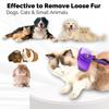 Tierhaarentferner Bürste, Selbst reinigende Slickerbürste Mit Click Clean Knopf, Ausdünnungswerkzeug Für Katzen Hunde, Wesentlicher Pflegekamm Für Lose Haare Entf