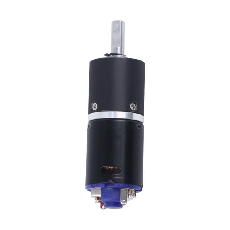24GP-370 Mini DC Planetary Gear Motor, Adjustable Low Speed 12V/24V/6V, Black
