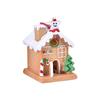 Diy Christmas House Ornaments Simulation Miniature Handicraft With Lights For Xmas Holiday Party Decor