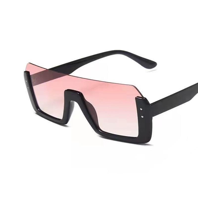 Vintage Square Sunglasses Women Men Half Frame Retro Sun Glasses Unisex Eyewear Fashion Eye Glasses