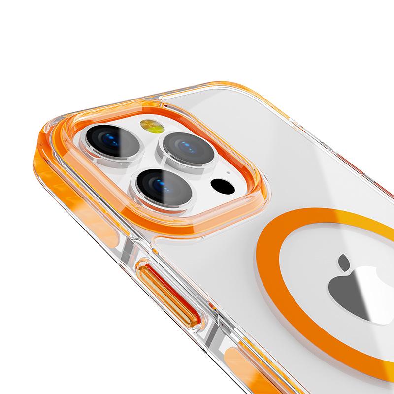 Apple 16 Plus iPhone 17 Pro Max Transparent Drop-Proof Magnetic Phone Case