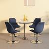 Day and Night - Day and Night Swivel Dining Chairs 4 Units Blue Fabric