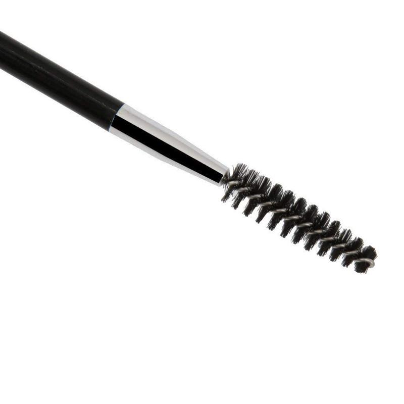 Double-Ended Eyebrow Brush Spiral Comb & Angled Brow Powder Brush Professional Makeup Tool