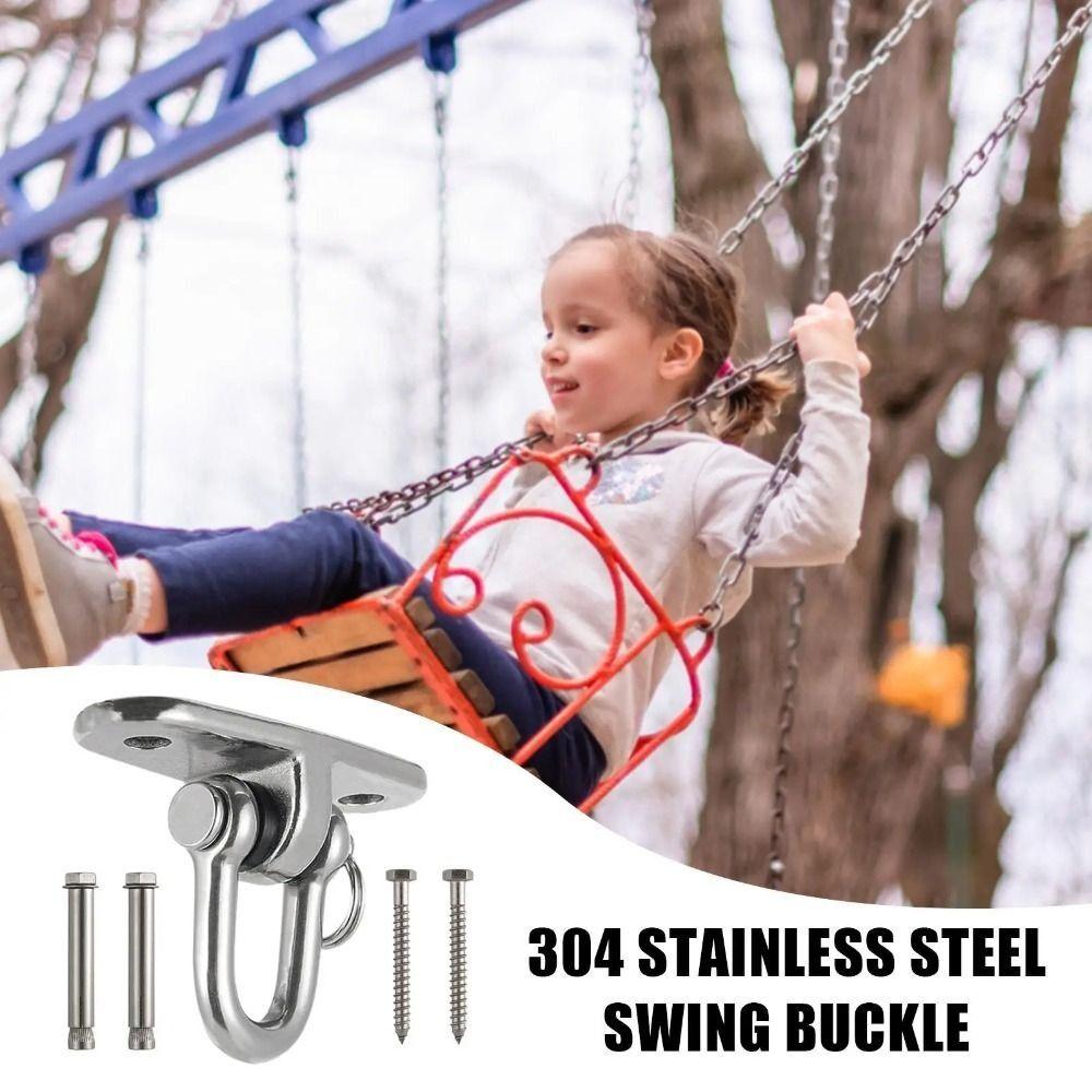 Hanging Brackets Hammock Chair Hooks 360 Rotating Swing Fixed Plate Swing Hangers Set  Concrete