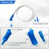 Zpana Car Brake Fluid Bleeder Hose, 3.94 Ft Vehicle Brake Bleeding Hose Oil Fluid Extractor, Adjustable Connection Automotive Braking System Repair
