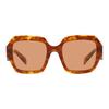 Prada Logo Letter Print Decorative Temples Irregular Shape Sunglasses Unisex sunglasses Tortoise 0PR28ZSF-10L07V