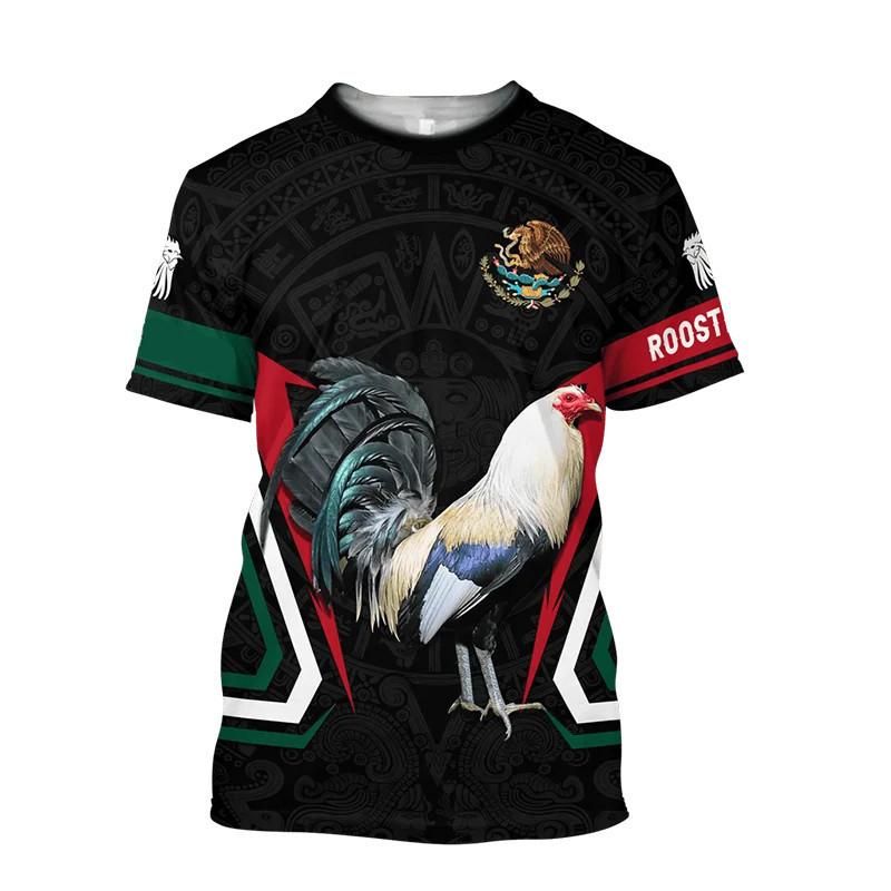 

Лето, футболка с 3D принтом в стиле курицы, футболка с коротким рукавом 6XL