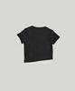 DOUBLE SEEN Layered Crop Short Sleeve Tee_ Charcoal
