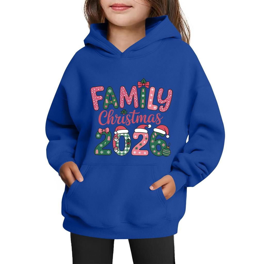 Sweatshirts For Teen Girls Hoodies Long Sleeve Drawstring Pullover Cute Printed Oversized Hoodie Christmas