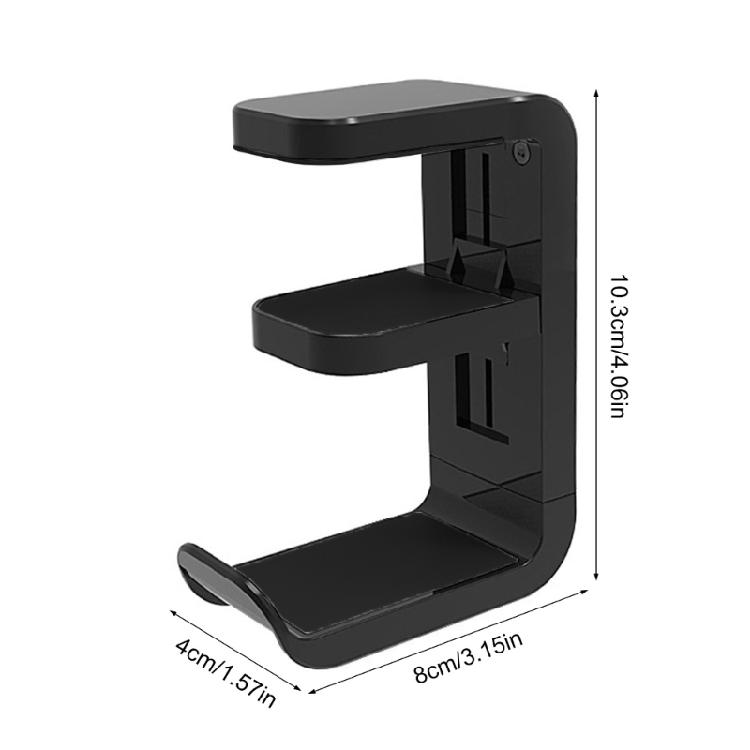 Headsets Holder Headphone Stand Secure Grip Desk Headphone Stand with 360°Rotation Desk Organization for Gamers