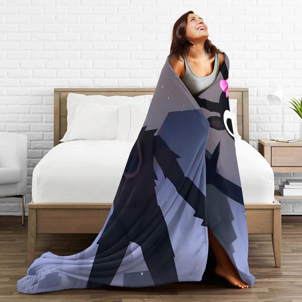 9-9 Nights in the Forest Blankets Coral Fleece Plush Deer Game Ultra-Soft Throw Blanket for Bedding Couch Bedroom Quilt