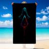 Quick Dry Beach Towel Assassins Creed Pattern, Lightweight Absorbent Towel for Pool Beach Vacation Use