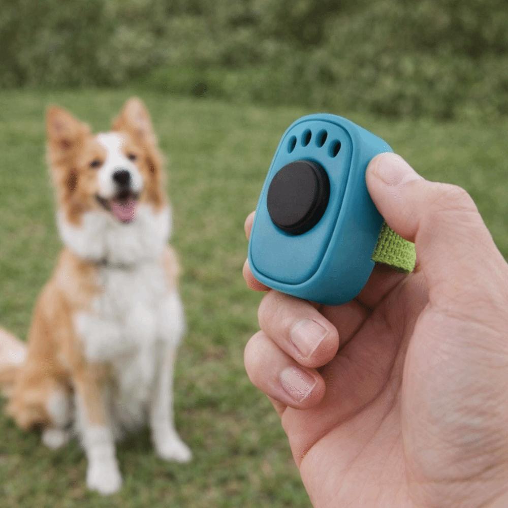 Professional Dog Thumb Training Clickers Mini Finger Ring No Battery Interactive Sound Clicker Lightweight