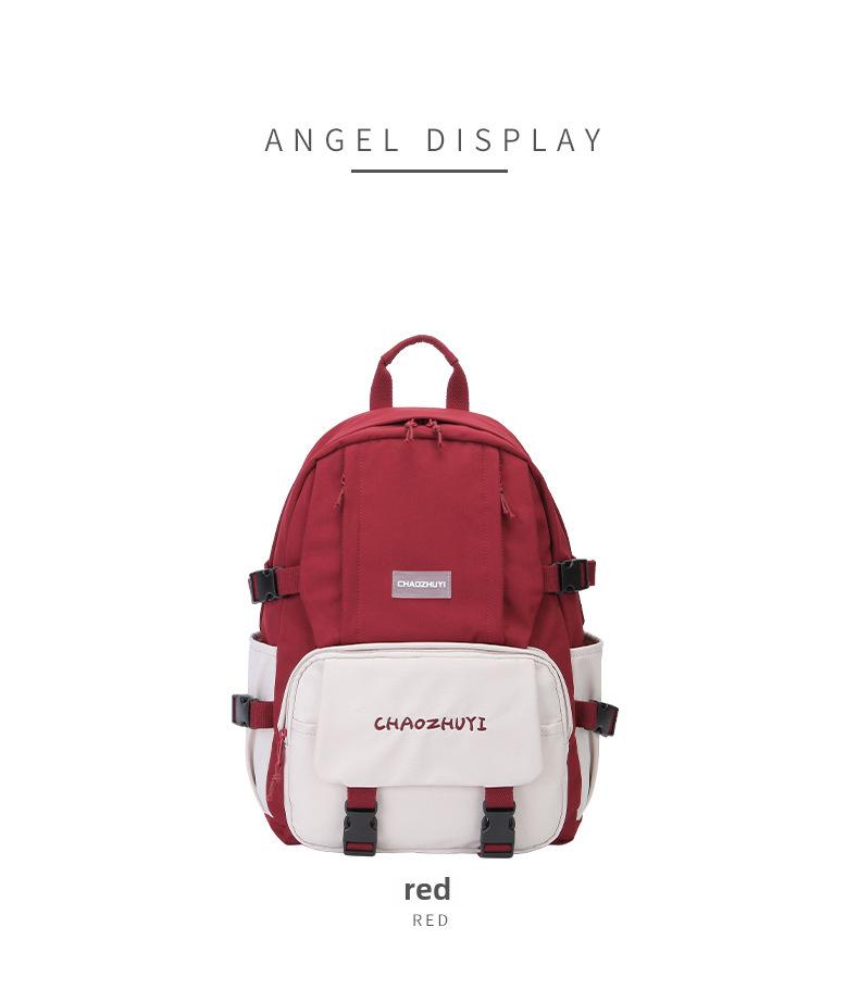 Japanese Waterproof Oxford Cloth Backpack - Large Capacity, Lightweight, Simple Design for Female College Students