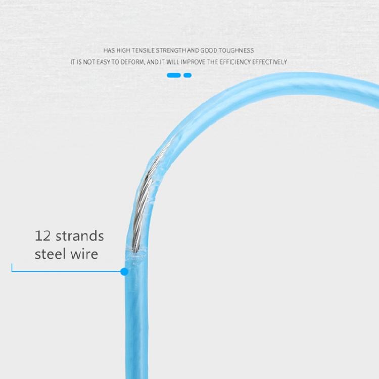 3mm Kabelzieher Fischband Blaues Kabel Fischband Rolle Zieher Metall Wandkabelkanal