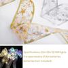 Christmas Tree Ribbon Light String Party Weddings Decoration Strip Gift Packing Decorative Supply for Dormitory Office