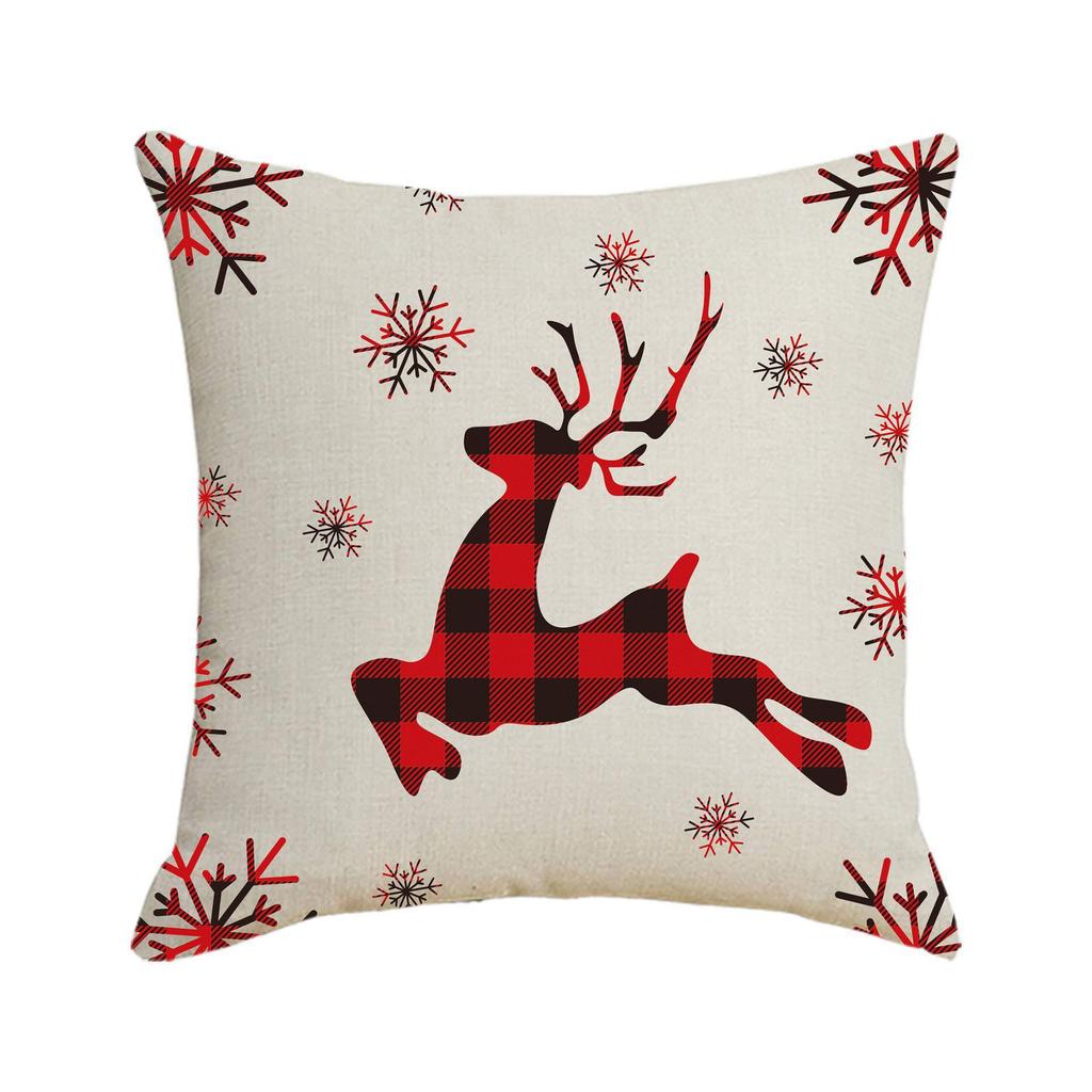 New Christmas Pillow Cover, Festive Pillow, Cushion Cover, Gift Backrest Cover, Waist Cushion Cover