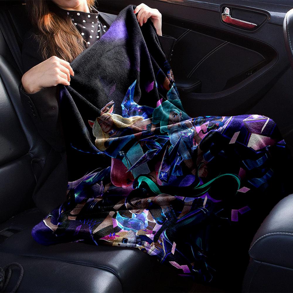 Futuristic Fashion Icons Blanket Soft Throw Blanket For Home Bedroom Bed Sofa Travel Office Solid Christmas Blanket