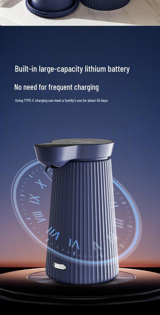 Rechargeable Automatic Foaming Hand Sanitizer Dispenser for Kitchen Countertops
