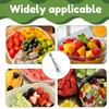 6Pcs Watermelon Fork Slicer Cutter Foldable Fruit Cutter Stainless Steel Watermelon Cutter Slicer Tool Double Head Melon Cube