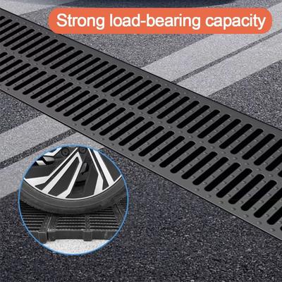 New Trench Cover Garage Floor Drain High Strength Resin Plastic Grate Driveway Kitchen Sewer and Grates French Drainage Outdoor