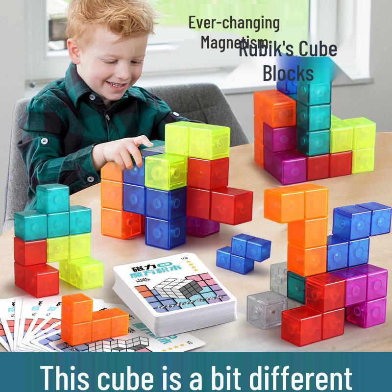 Magnetic Magic Cube Blocks: Educational Soma Cube Geometry for Kids