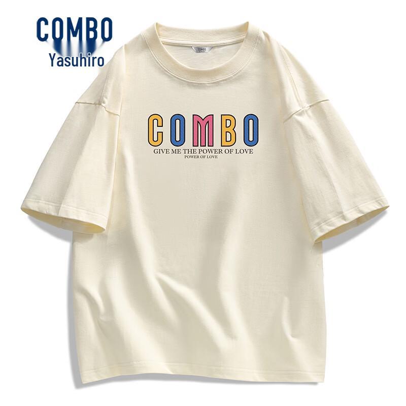 Kangbo Unisex Loose Fit Pure Cotton Short-Sleeve T-Shirt 180