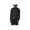 Jordan Essentials Holiday Logo Print Fleece-Lined Casual Long Sleeve Sweatshirt Men Tops Black FD7464-010