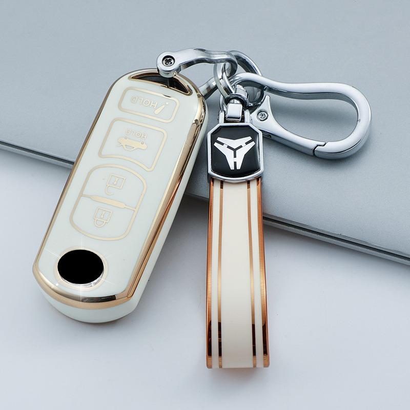 TPU 4 Buttons Car Key Case Cover for Mazda 2 3 6 Atenza Axela Demio CX-5 CX5 CX-3 CX7 CX-9 CX30 Keys Protector Accessories