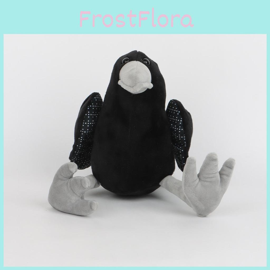Plush Raven Black Toy Cartoon Animal Doll Pp Cotton Fill Childrens Holiday Gift