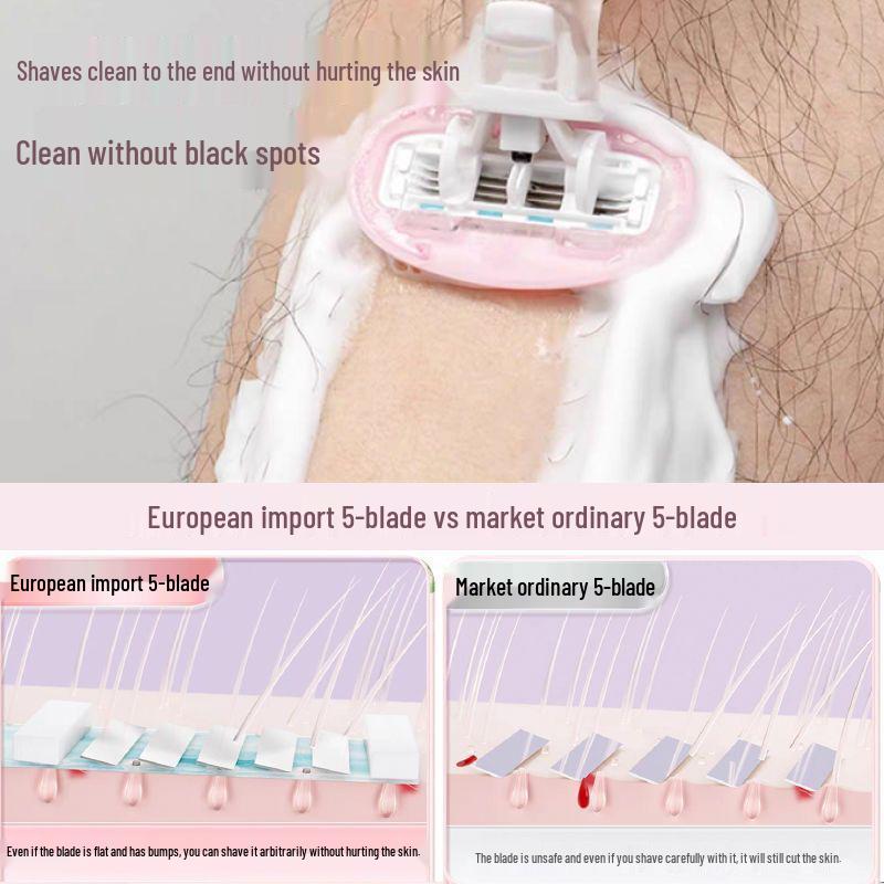 Women's Manual Epilator Razor for Armpit and Leg Hair, Free Shipping