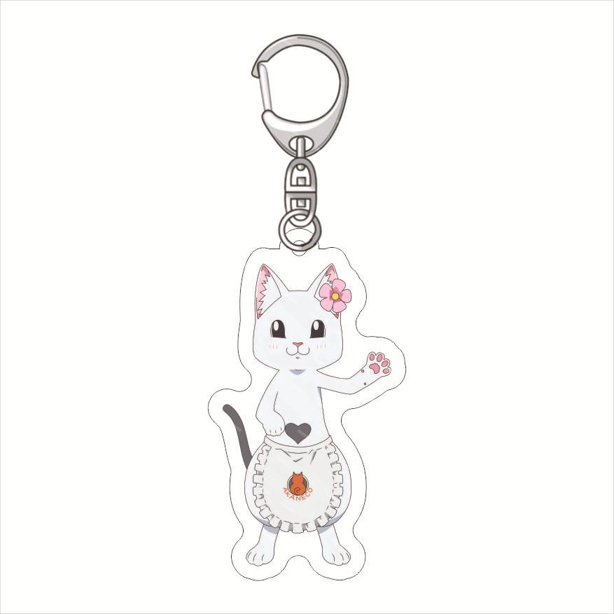 

Ramen Akaneko Acrylic Keychain Lovely Bag Charms Pendant Gift Fan Fun Key Chain Cute Souvenir Creative Llavero Friend Kingring 6 cm