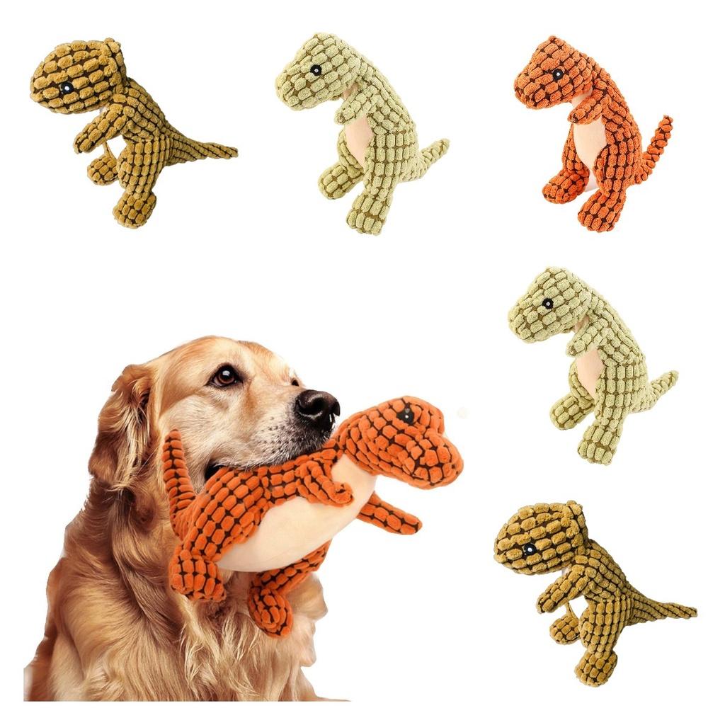 Plush Sound Toy For Dogs And Cats Durable And Chewable Pet Toy For Teeth Grinding And Stress Relief Orange