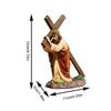 Resin Cross Sculpture Resin Table Ornament  Entryway Counter Small Figurine