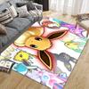 Cute Eevee2 Square Area Rug, Non-Slip Floor Mat for Bedroom, Perfect Gift for Eevee Fans