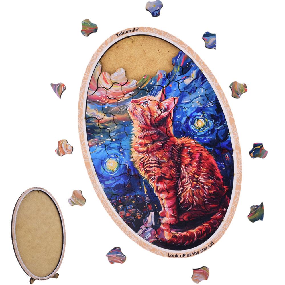 Vzdělávací hračky, dřevěné puzzle, dárky k narozeninám jsou vhodné pro rodinná setkání, neformální vzdělávací hračky